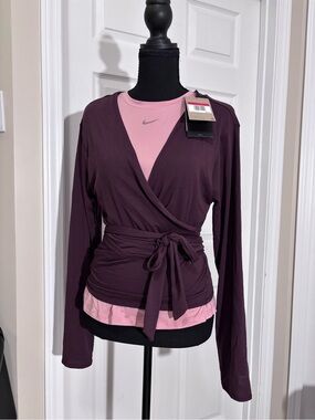 Nike Women's Deep Burgundy Ballet Wrap Top